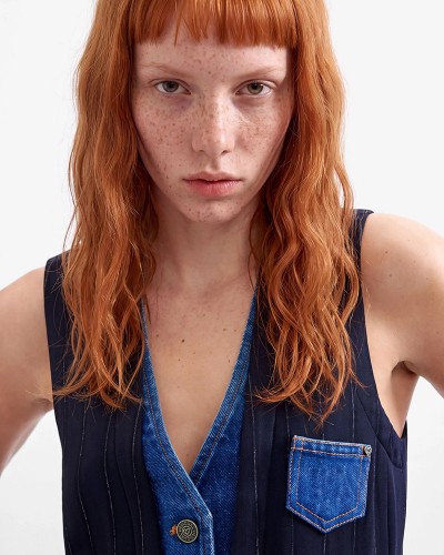 DESIGUAL CHALECO_DIPLO_DOBL ΠΑΛΤΟ ΓΥΝΑΙΚΕΙΟ - DS0AP26WWEW150000000