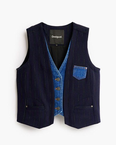 DESIGUAL CHALECO_DIPLO_DOBL ΠΑΛΤΟ ΓΥΝΑΙΚΕΙΟ - DS0AP26WWEW150000000