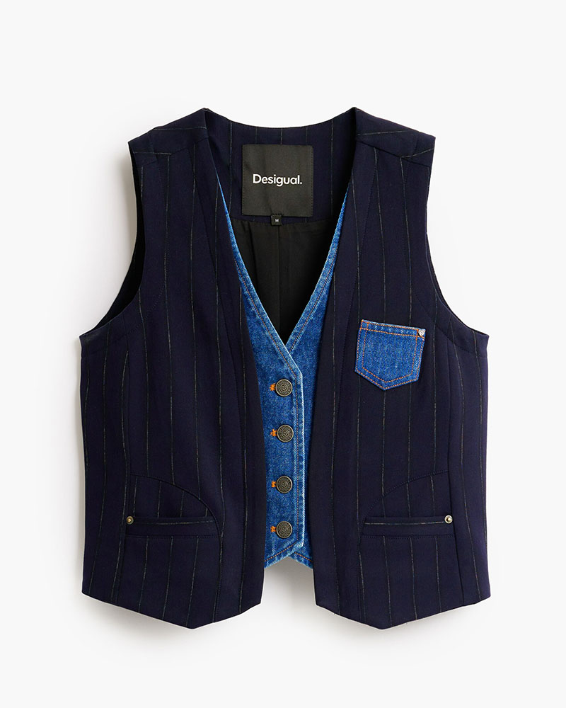 DESIGUAL CHALECO_DIPLO_DOBL ΠΑΛΤΟ ΓΥΝΑΙΚΕΙΟ - DS0AP26WWEW150000000