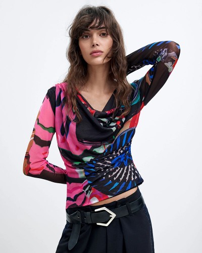 DESIGUAL TS_GALAXIA_LACROIX ΜΠΛΟΥΖΑ ΓΥΝΑΙΚΕΙΟ - DS0AP26WWTK110000000