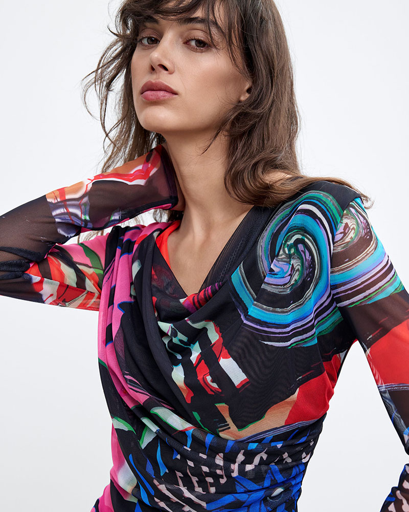 DESIGUAL TS_GALAXIA_LACROIX ΜΠΛΟΥΖΑ ΓΥΝΑΙΚΕΙΟ - DS0AP26WWTK110000000