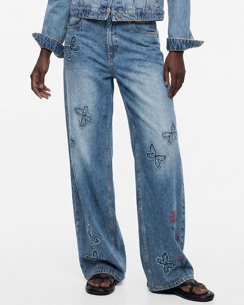 DESIGUAL DENIM_BUTTER ΠΑΝΤΕΛΟΝΙ ΓΥΝΑΙΚΕΙΟ - DS0AP26WWDD070000000