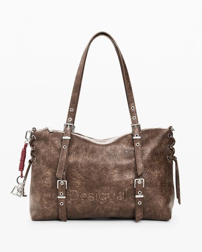 DESIGUAL BAG_HALF LOGO LANUZA ΤΣΑΝΤΑ ΓΥΝΑΙΚΕΙΟ - DS0AC26WAXPAF0000000