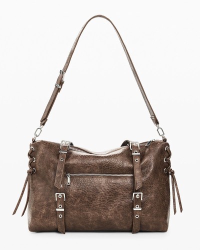 DESIGUAL BAG_HALF LOGO LANUZA ΤΣΑΝΤΑ ΓΥΝΑΙΚΕΙΟ - DS0AC26WAXPAF0000000