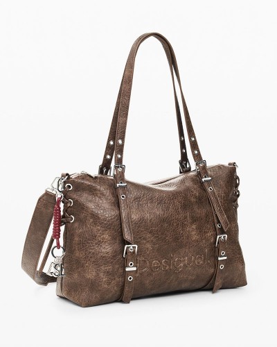 DESIGUAL BAG_HALF LOGO LANUZA ΤΣΑΝΤΑ ΓΥΝΑΙΚΕΙΟ - DS0AC26WAXPAF0000000