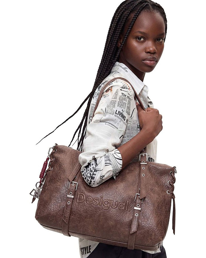 DESIGUAL BAG_HALF LOGO LANUZA ΤΣΑΝΤΑ ΓΥΝΑΙΚΕΙΟ - DS0AC26WAXPAF0000000