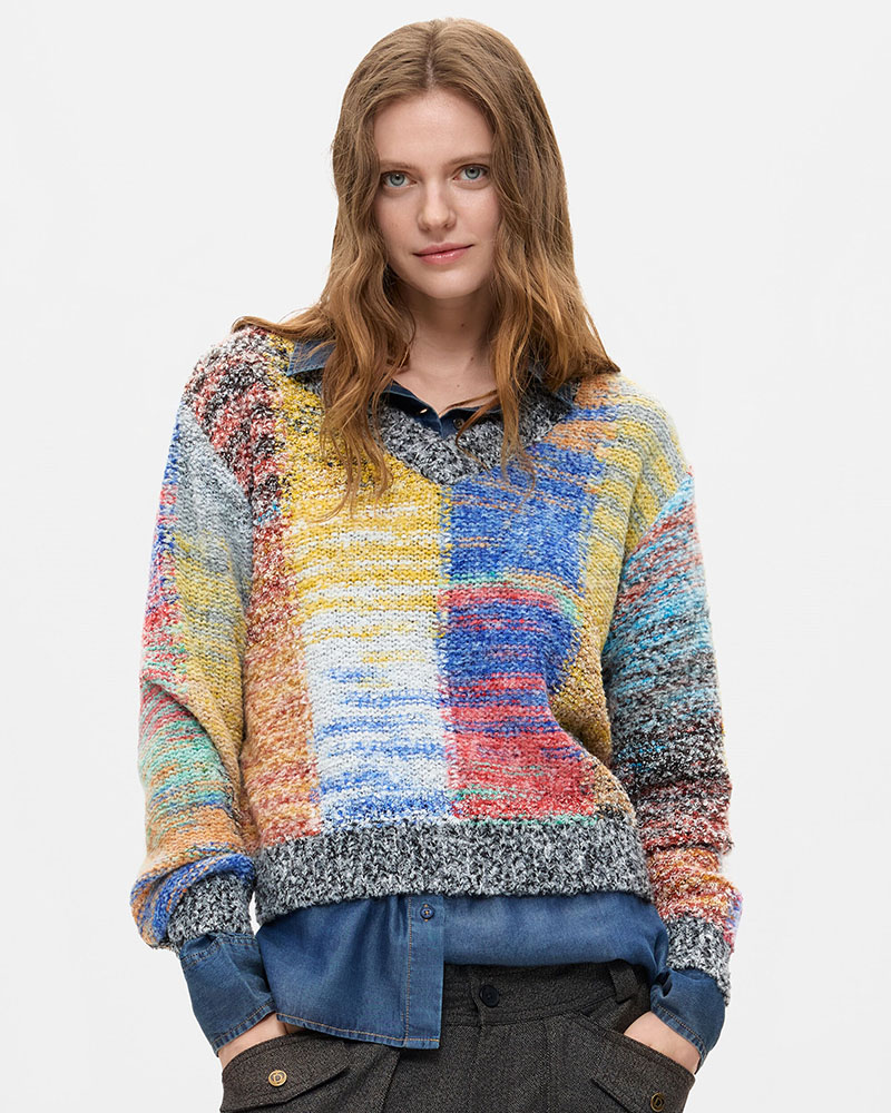 DESIGUAL JERS_EARTHTEXTURE ΠΛΕΚΤΟ ΓΥΝΑΙΚΕΙΟ - DS0AP26WWJF250000000