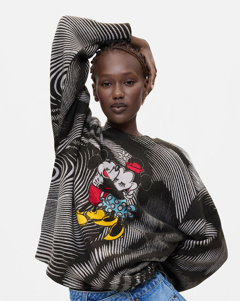 DESIGUAL JERS_HUG MICKEY ΠΛΕΚΤΟ ΓΥΝΑΙΚΕΙΟ - DS0AP26WWJF480000000
