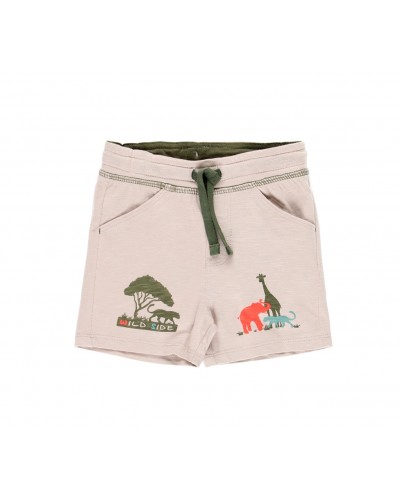 BOBOLI Knit bermuda shorts flame for baby boy - 334101