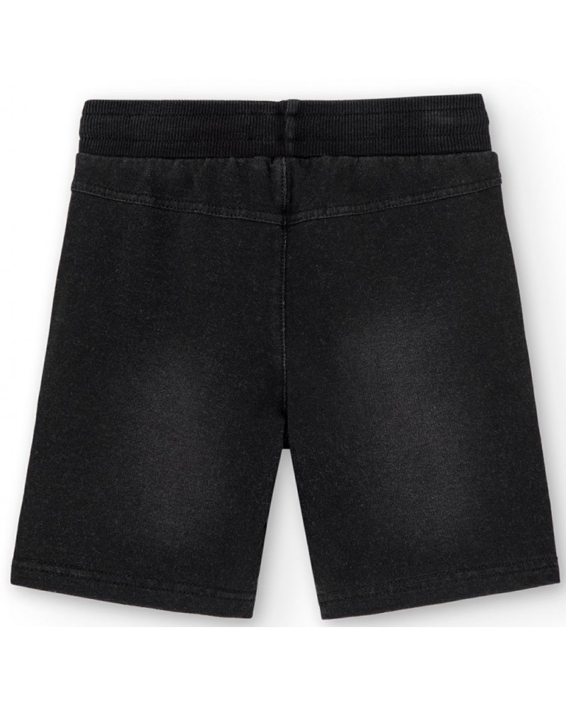 BOBOLI Fleece bermuda shorts denim stretch for boy - 590352