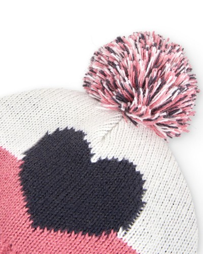 BOBOLI Knitwear hat "heart" for girl - 490328