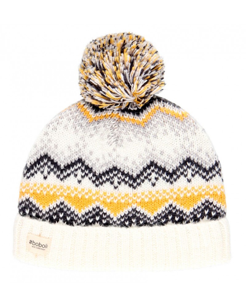 BOBOLI Knitwear hat jacquard unisex - 590374