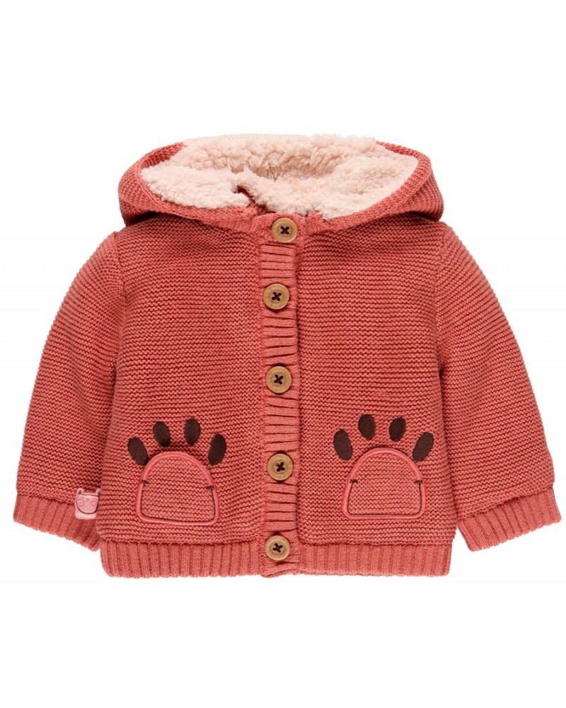 BOBOLI Knitwear jacket hooded for baby - 115131