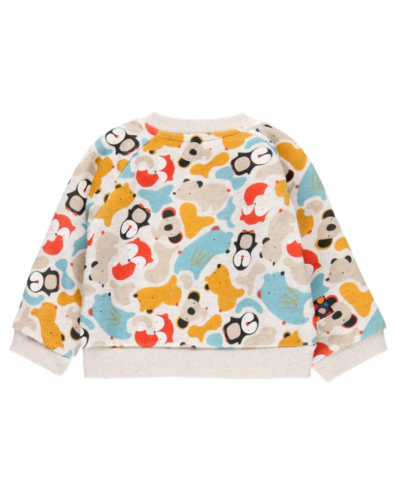BOBOLI Fleece sweatshirt printed for baby boy - 145156