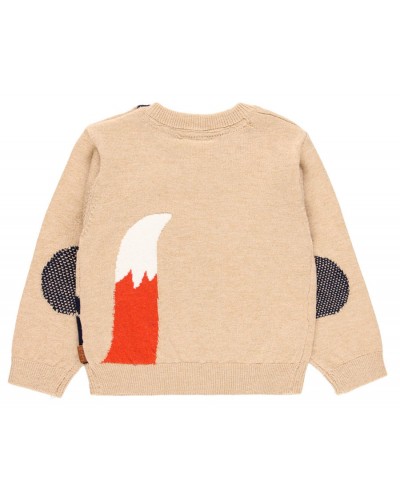 BOBOLI Knitwear pullover "fox" for baby boy - 715272