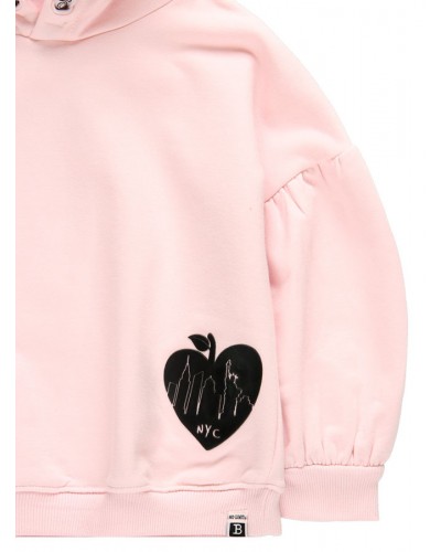 BOBOLI Fleece with hood sweatshirt for girl - 405199