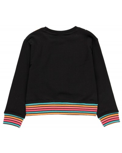 BOBOLI Fleece stretch sweatshirt "floral" for girl - 415246
