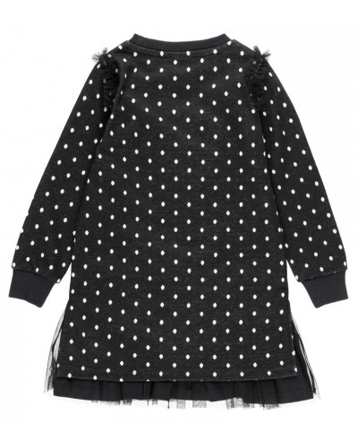 BOBOLI Knit dress jacquard polka dot for girl - 415077