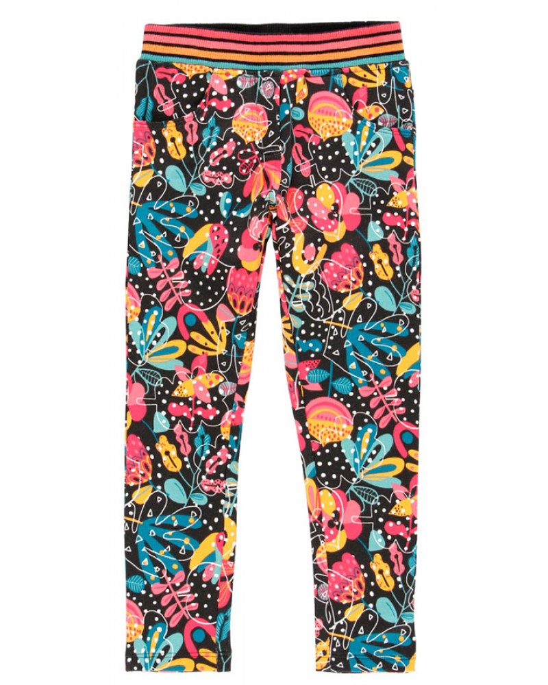 BOBOLI Fleece trousers floral for girl - 415134