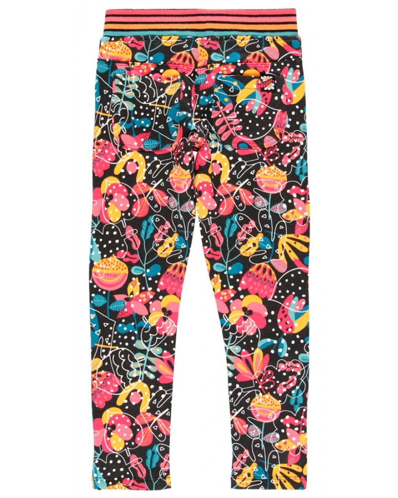 BOBOLI Fleece trousers floral for girl - 415134
