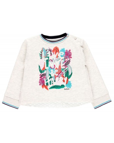 BOBOLI Fleece sweatshirt for baby girl - 225111