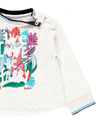 BOBOLI Fleece sweatshirt for baby girl - 225111