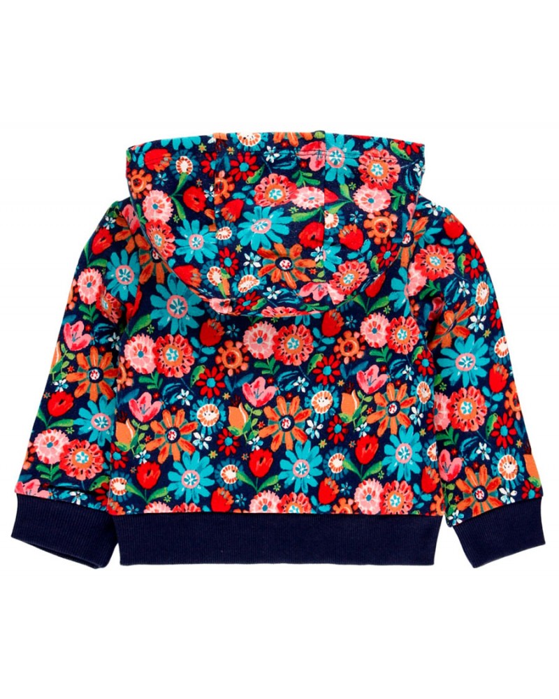 BOBOLI Fleece jacket floral for baby girl - 235156