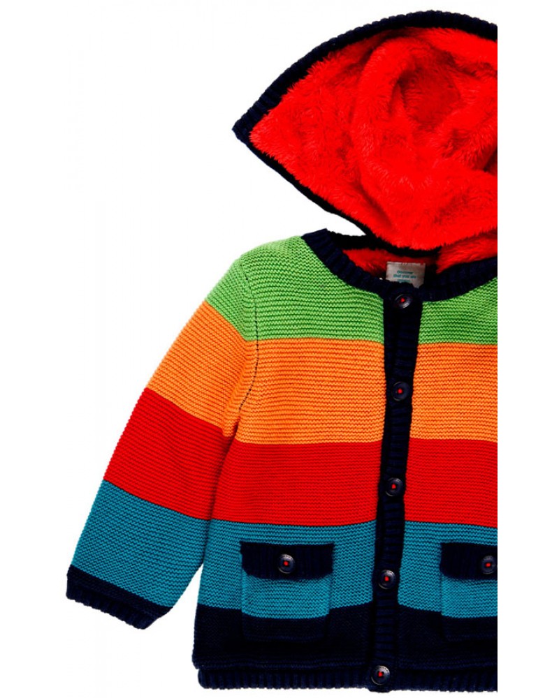 BOBOLI Knitwear jacket striped for baby boy - 235145