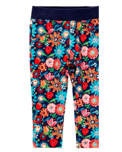 BOBOLI Fleece trousers floral for baby girl - 235044