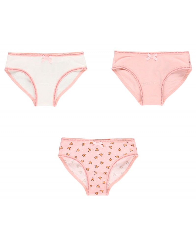 BOBOLI Pack 3 knickers hearts for girl - 925028