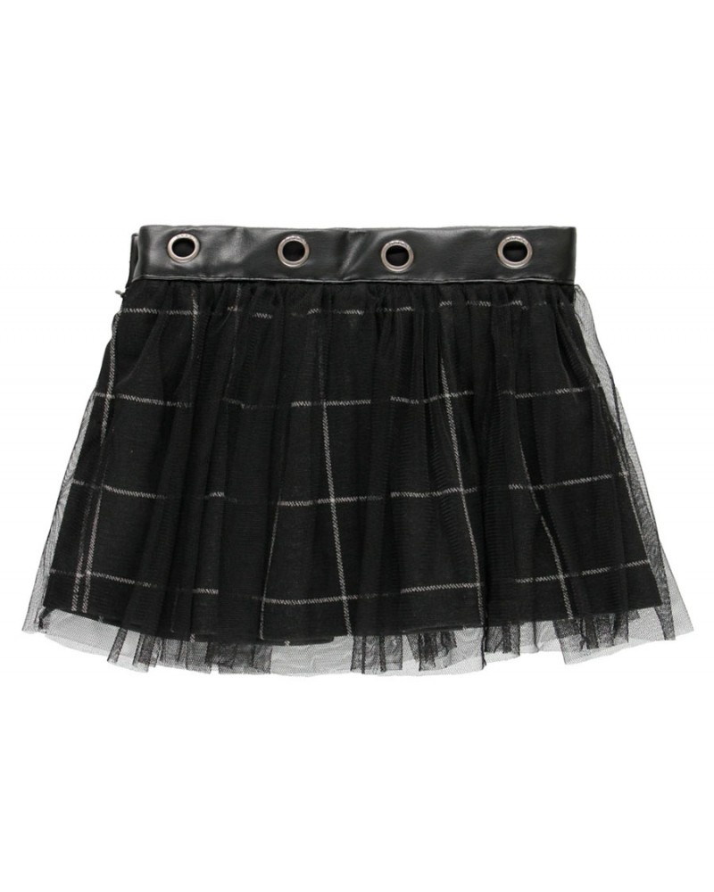 BOBOLI Combined tulle skirt fake fur for girl - 725509