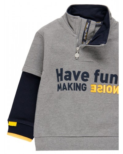 BOBOLI Fleece sweatshirt for boy - 505268
