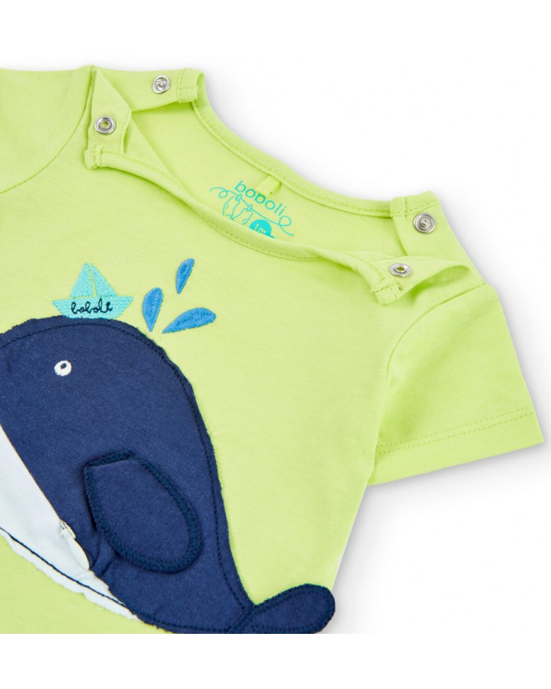 BOBOLI Knit play suit for baby -BCI - 136088