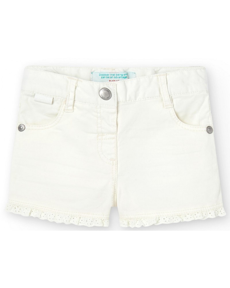 BOBOLI Stretch gabardine shorts for baby girl - 296029 BOBOLI Stretch gabardine shorts for baby girl - 296029