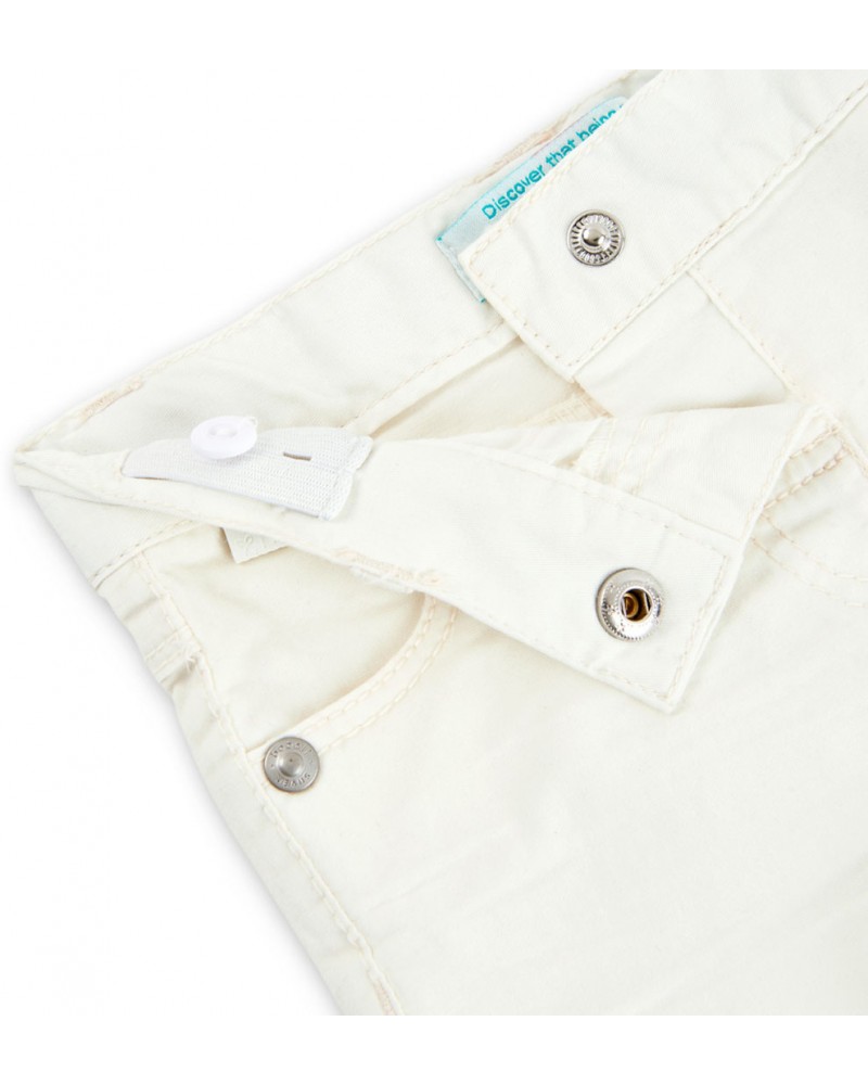 BOBOLI Stretch gabardine shorts for baby girl - 296029 BOBOLI Stretch gabardine shorts for baby girl - 296029