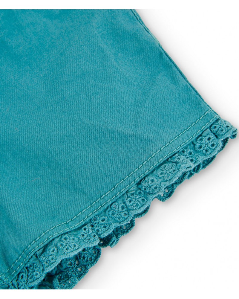 BOBOLI Stretch gabardine shorts for baby girl - 296029 BOBOLI Stretch gabardine shorts for baby girl - 296029