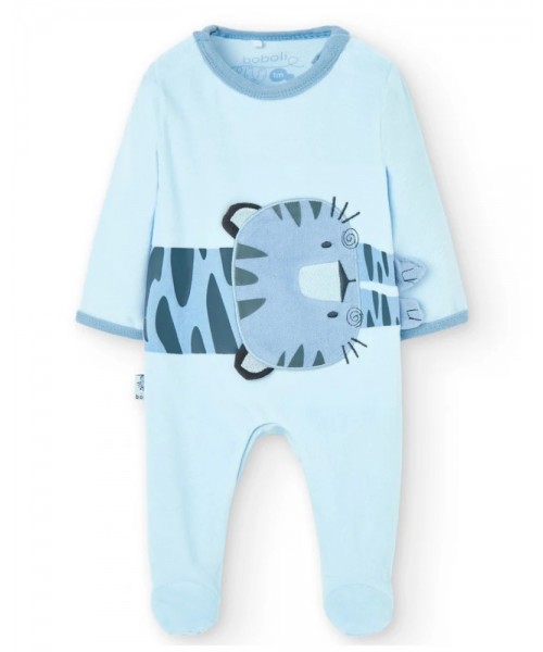 BOBOLI Velour play suit for baby -BCI - 107064