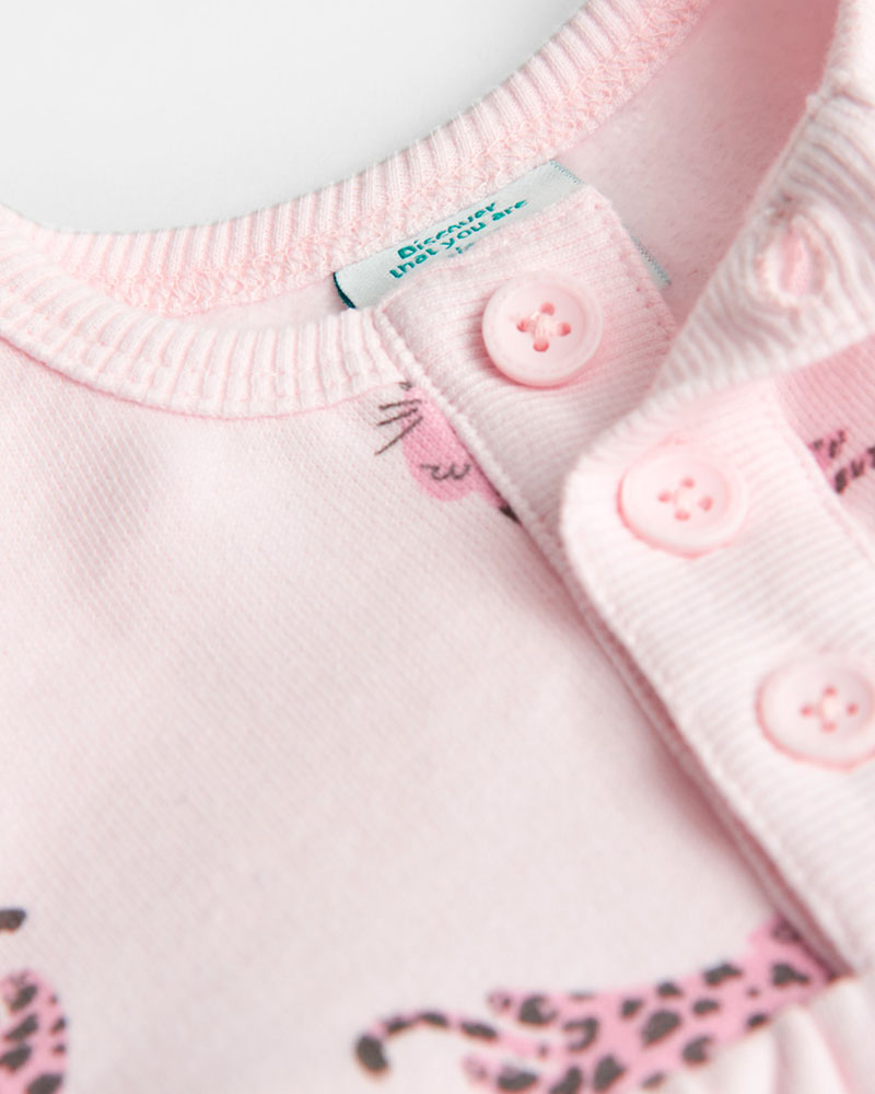 BOBOLI Fleece dress for baby girl -BCI - 107042