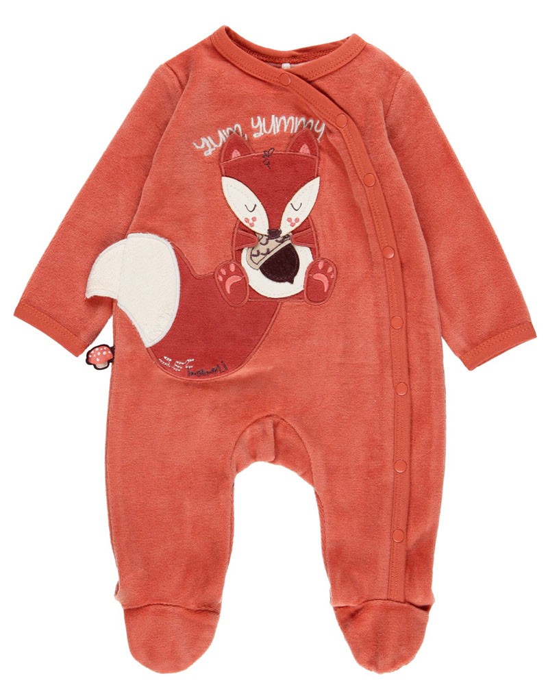 BOBOLI Velour play suit for baby -BCI - 117087