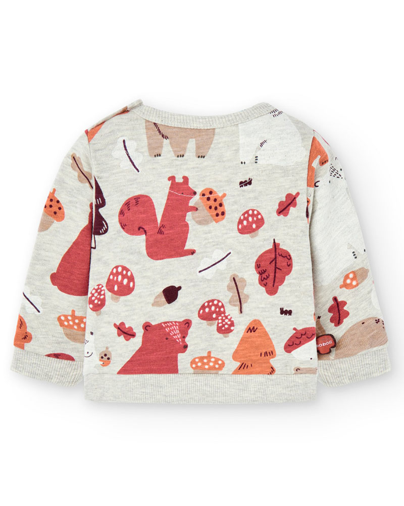 BOBOLI Fleece with pockets sweatshirt for baby -BCI - 117133