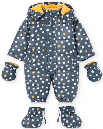 BOBOLI Technical fabric babygrow polka dot for baby - 137001