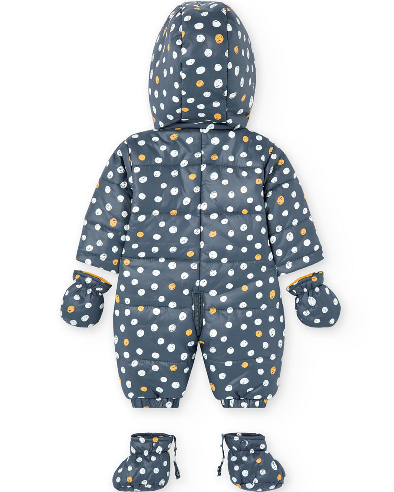 BOBOLI Technical fabric babygrow polka dot for baby - 137001