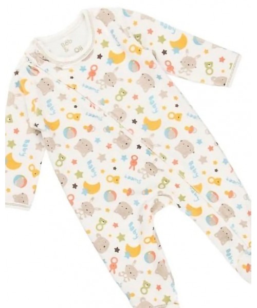 BOBOLI Velour play suit for baby - organic - 25B101