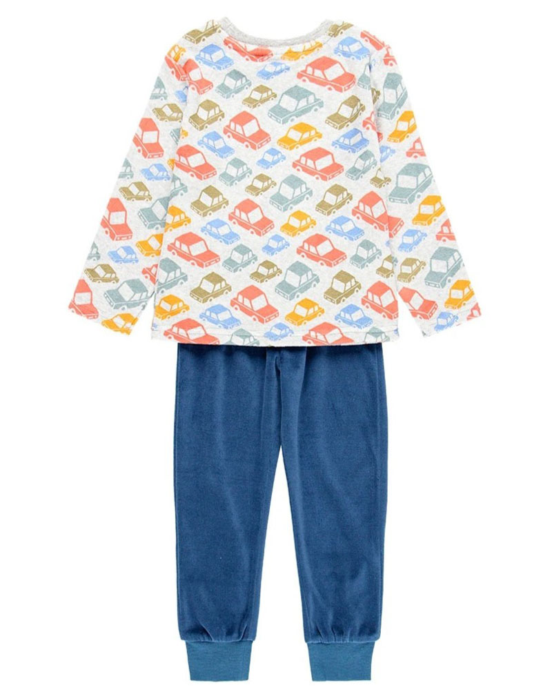 BOBOLI Velour pyjamas for boy - organic - 84B502