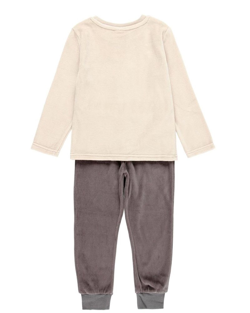 BOBOLI Velour pyjamas for boy - organic - 85B501