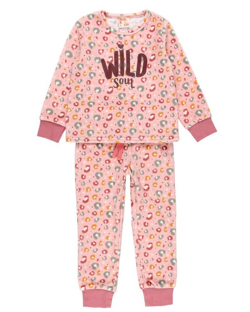 BOBOLI Velour pyjamas for girl - organic - 89B501