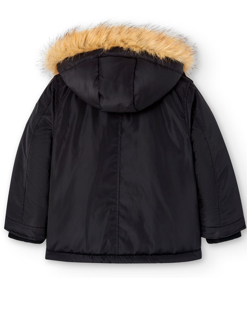 BOBOLI Technical fabric parka hooded for boy - 737120 BOBOLI Technical fabric parka hooded for boy - 737120