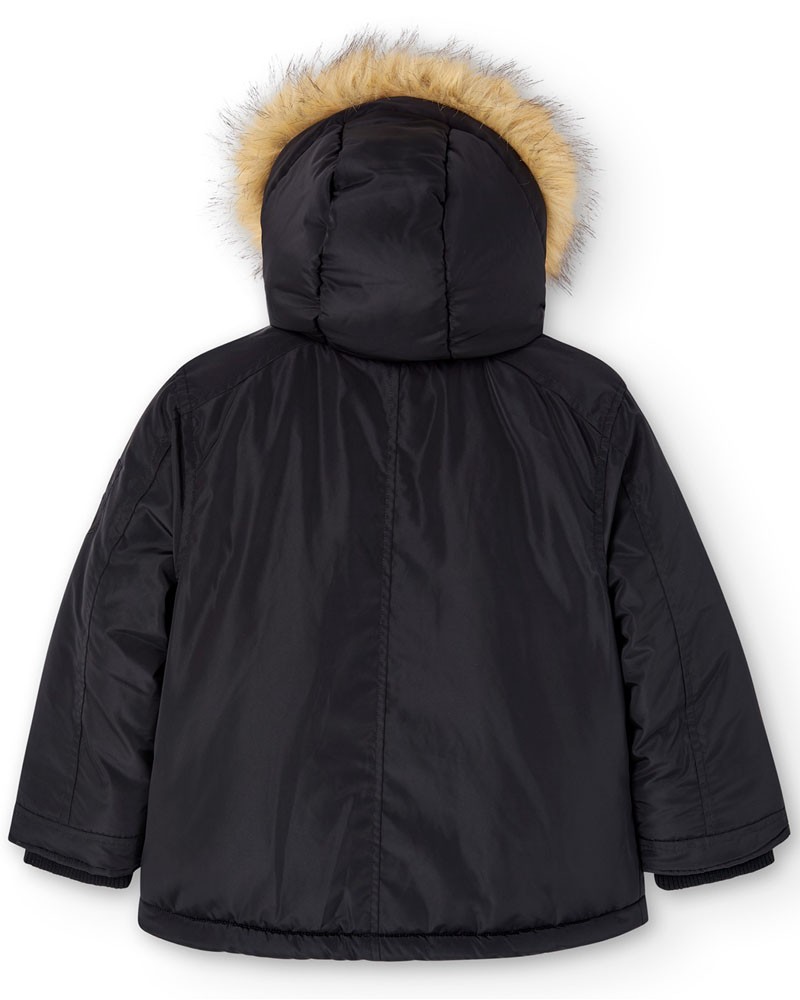 BOBOLI Technical fabric parka hooded for boy - 737120 BOBOLI Technical fabric parka hooded for boy - 737120