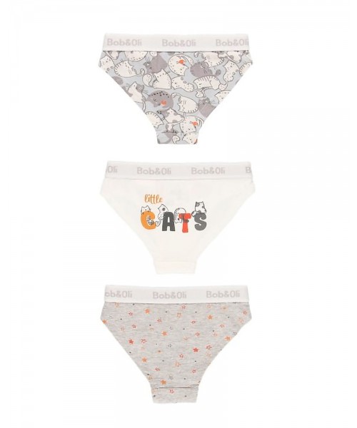 BOBOLI Pack 3 knickers for girl - organic - 94B606