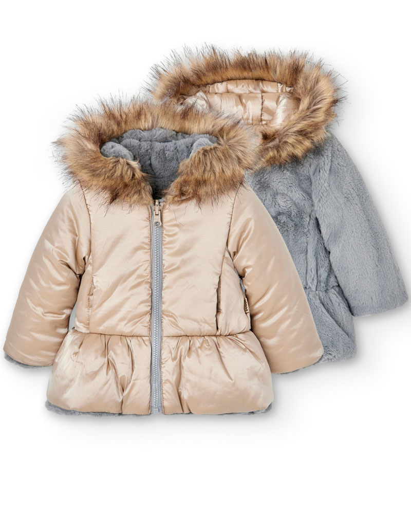 BOBOLI Reversible technical fabric parka for baby - 707127